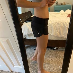 Black lululemon shorts
